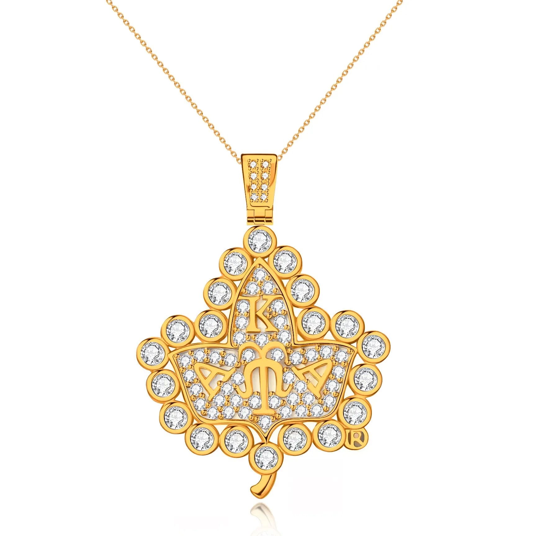 AKA Ivy 18K Gold Pendant | Alpha Kappa Alpha | Gratia Pearl