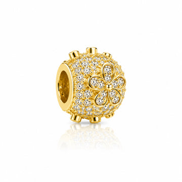 Gold Floral Charm