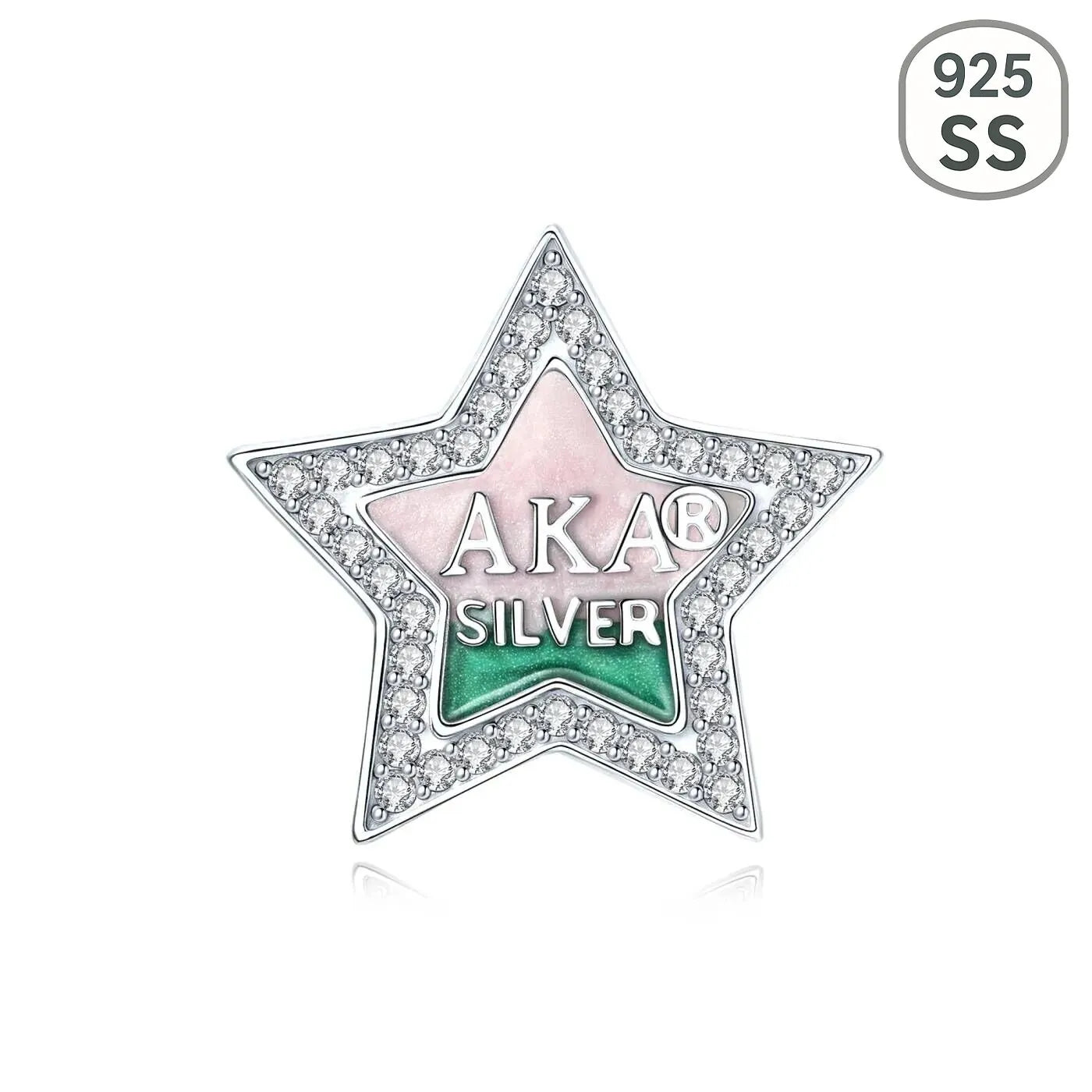 AKA Silver Star Statement Charm (Fits Pandora)
