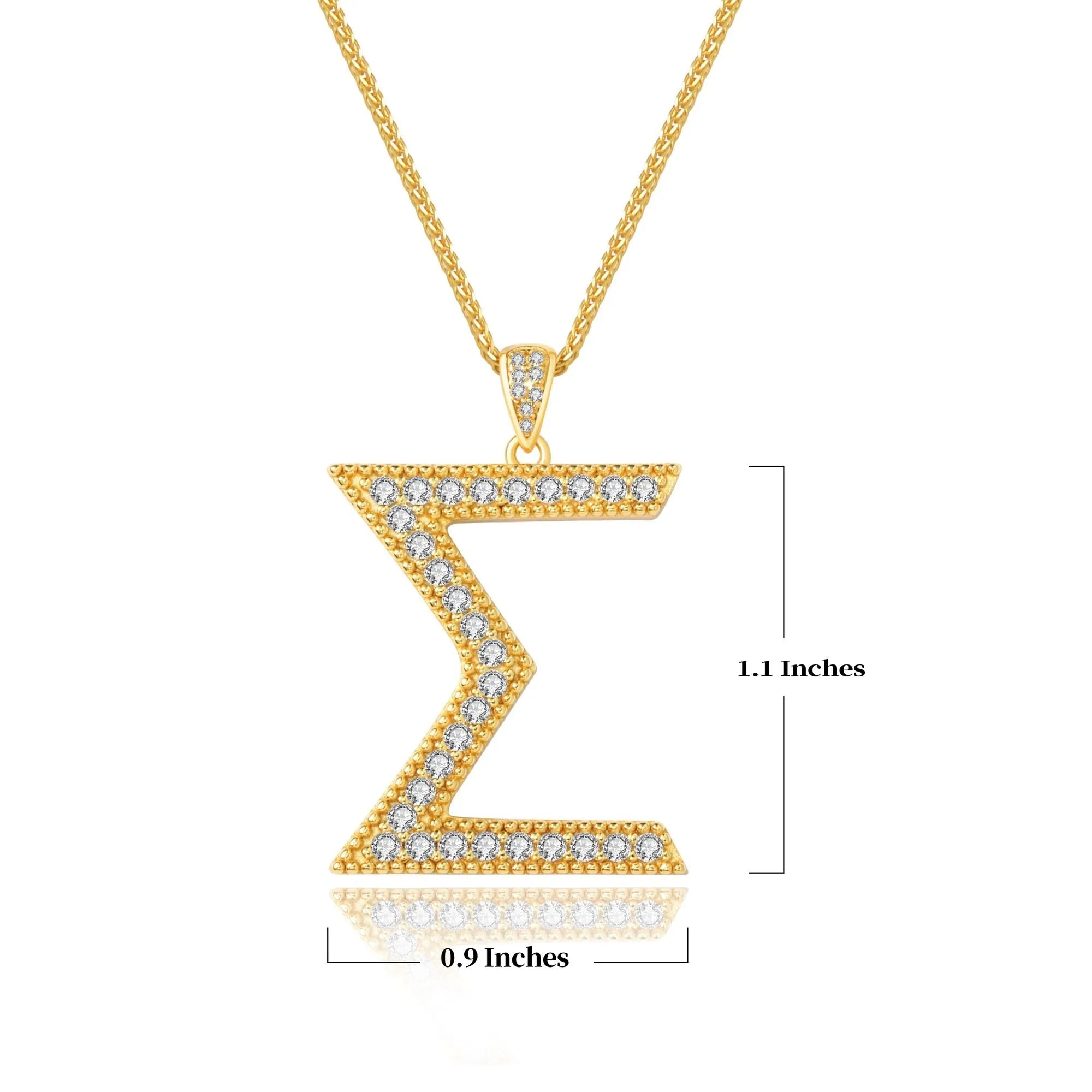 SGRho "Sigma" Gold Statement Pendant (Chain Sold Separately)