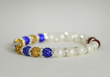 SGRho 10 Pearls 2 Rubies Bracelet
