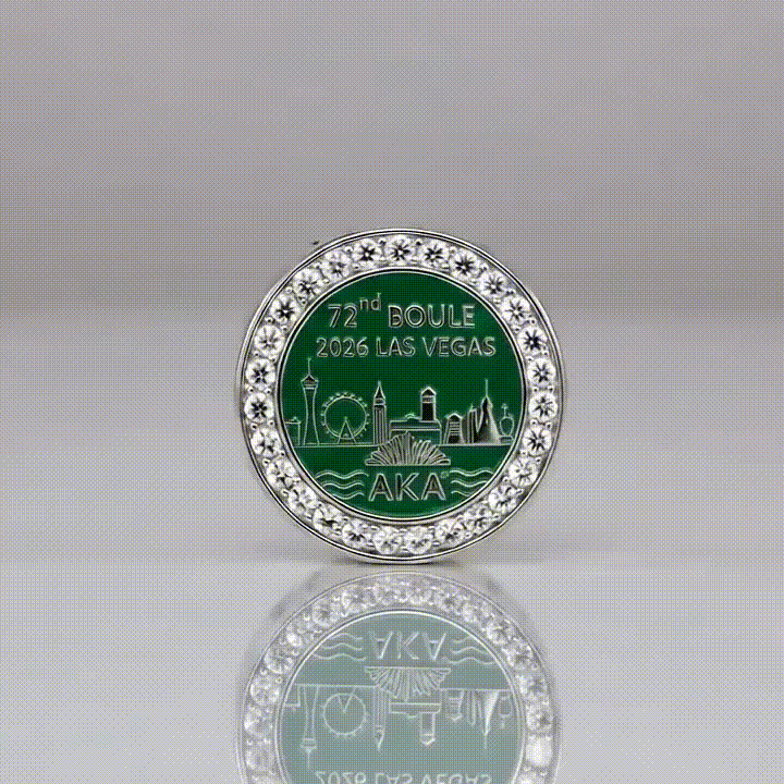 AKA 2026 Boule Las Vegas Skyline Sterling Silver charm (Fits Pandora)