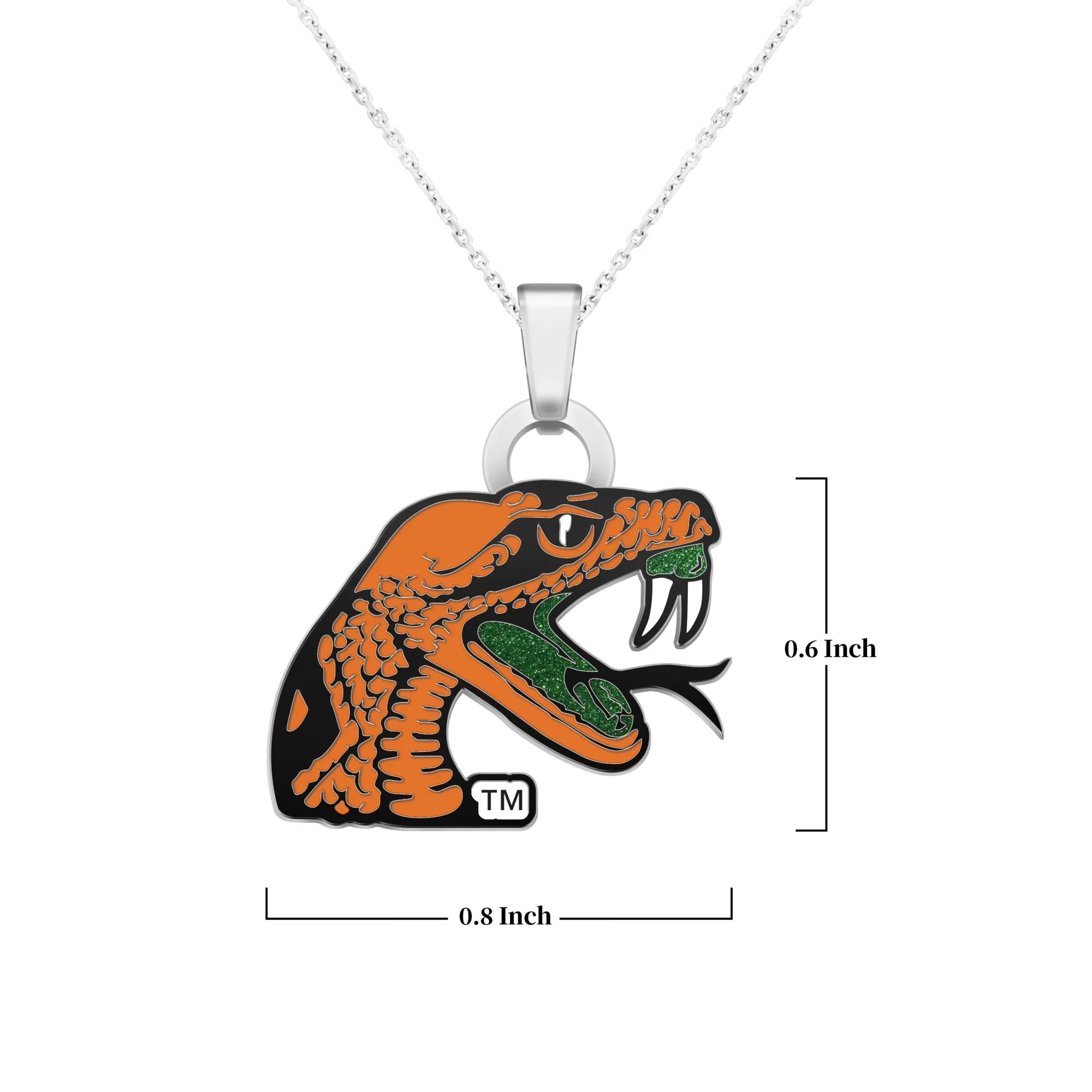 Florida A&M University Rattlers Pendant with Chain