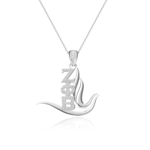 ZPhiB Sterling Silver Necklace (Back Order, Ships 10/19)