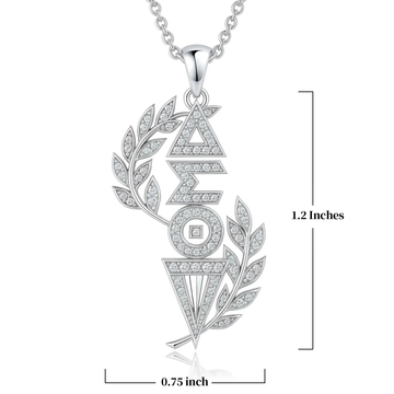 ΔΣΘ Torch of Wisdom Sterling Silver Pendant (Chain Sold Separately)- Delta Sigma Theta