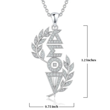 ΔΣΘ Torch of Wisdom Sterling Silver Pendant (Chain Sold Separately)- Delta Sigma Theta