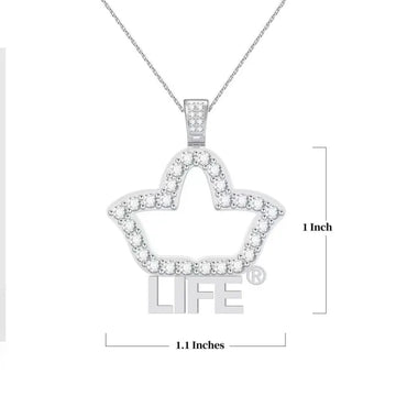 AKA Life Member Pendant Sterling Silver (Chain Sold Separately)