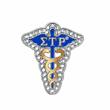 SGRHO Caduceus Sterling Silver Charm (Fits Pandora)