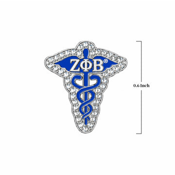 ZPHIB Caduceus Sterling Silver Charm (Fits Pandora)