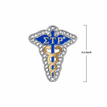 SGRHO Caduceus Sterling Silver Charm (Fits Pandora)