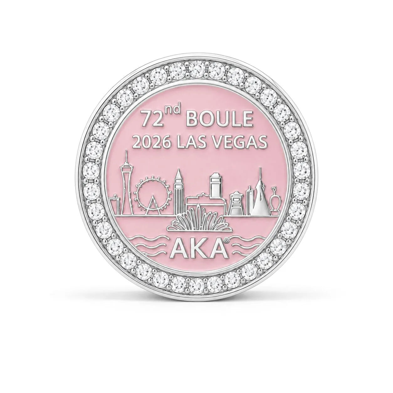 AKA 2026 Boule Las Vegas Skyline Sterling Silver charm (Fits Pandora)