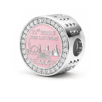 AKA 2026 Boule Las Vegas Skyline Sterling Silver charm (Fits Pandora)