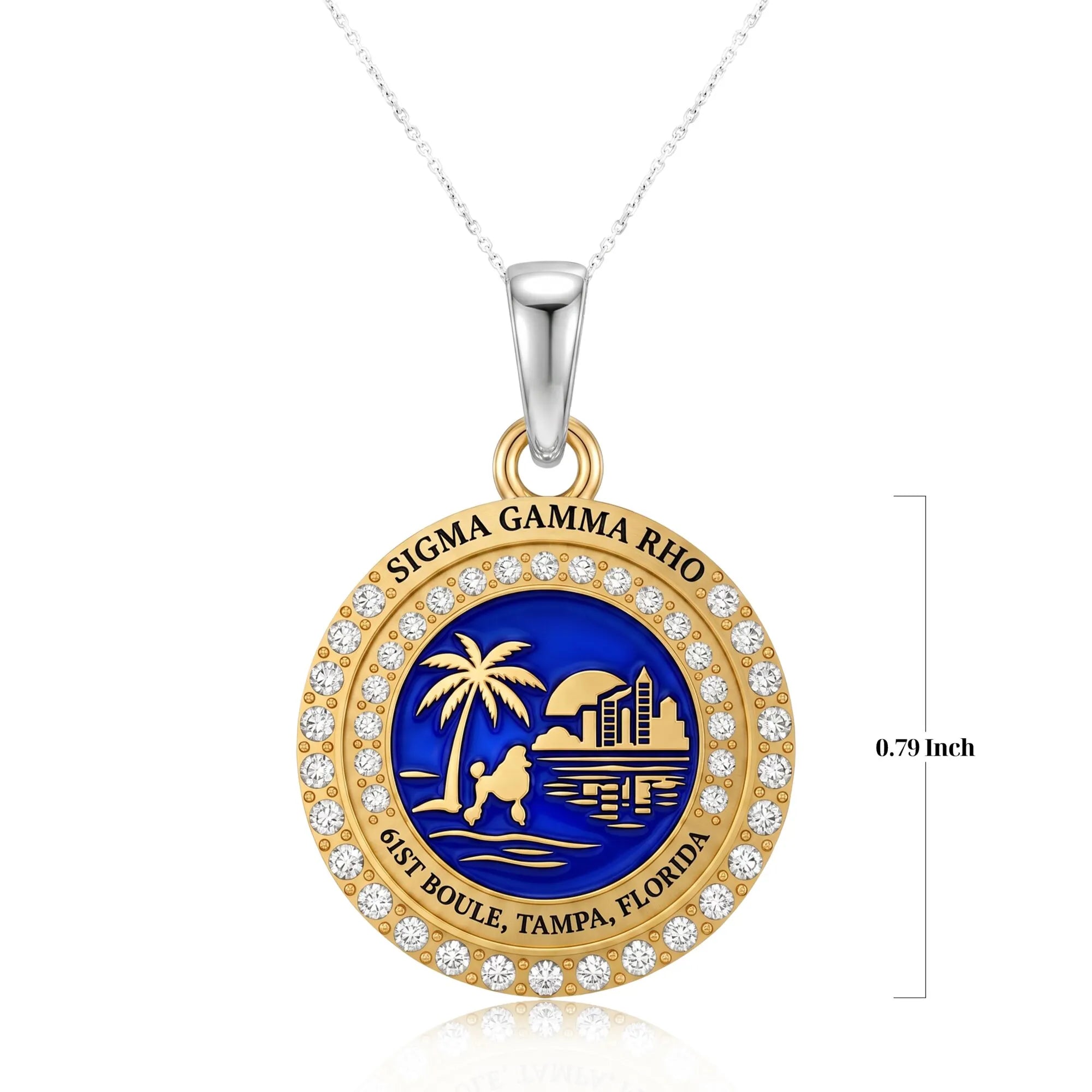 SGRHO 2026 Boule Necklace with Chain in Silver