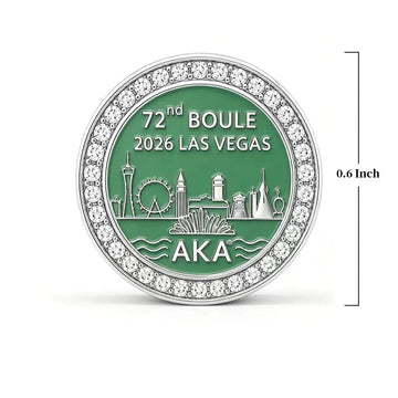 AKA 2026 Boule Las Vegas Skyline Sterling Silver charm (Fits Pandora)