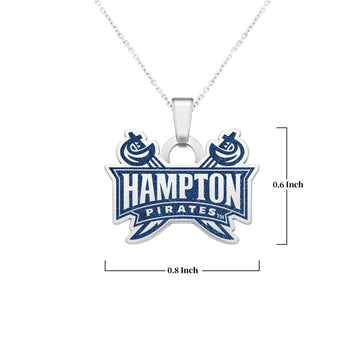 Hampton University Pirates Pendant with Chain