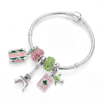 AKA Eiffel Tower Sterling Silver Dangle Charm (Fits Pandora)