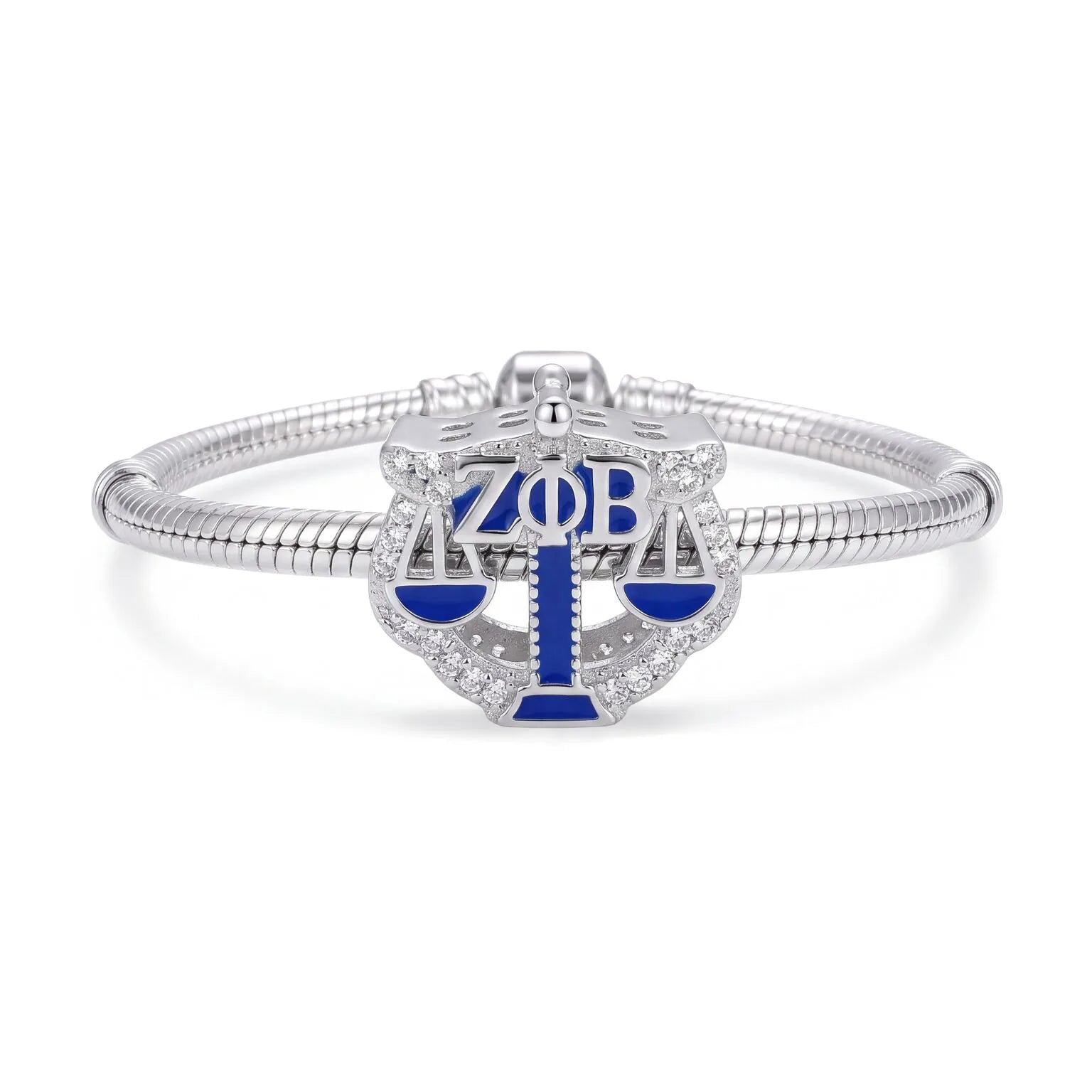 ZPHIB Justice Scale Sterling Silver Charm For Law Professionals (Fits Pandora)