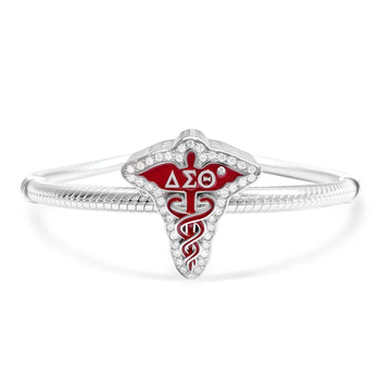ΔΣΘ Caduceus Sterling Silver Charm (Fits Pandora) -  Delta Sigma Theta