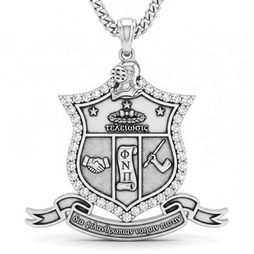 Kappa Alpha Psi Shield Silver Necklace