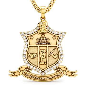 Kappa Alpha Psi Shield Gold Necklace