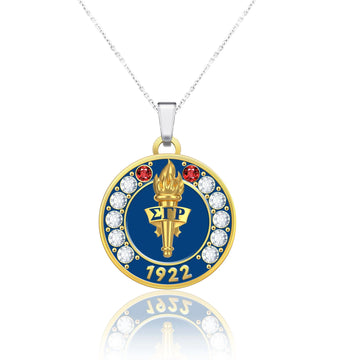 SGRho Founders' Day Silver Necklace