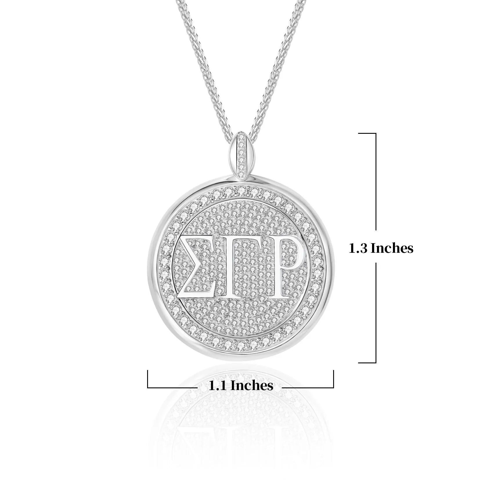 SGRho Signature Medallion Sterling Silver Pendant (Chain Sold Separately)