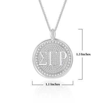SGRho Signature Medallion Sterling Silver Pendant (Chain Sold Separately)