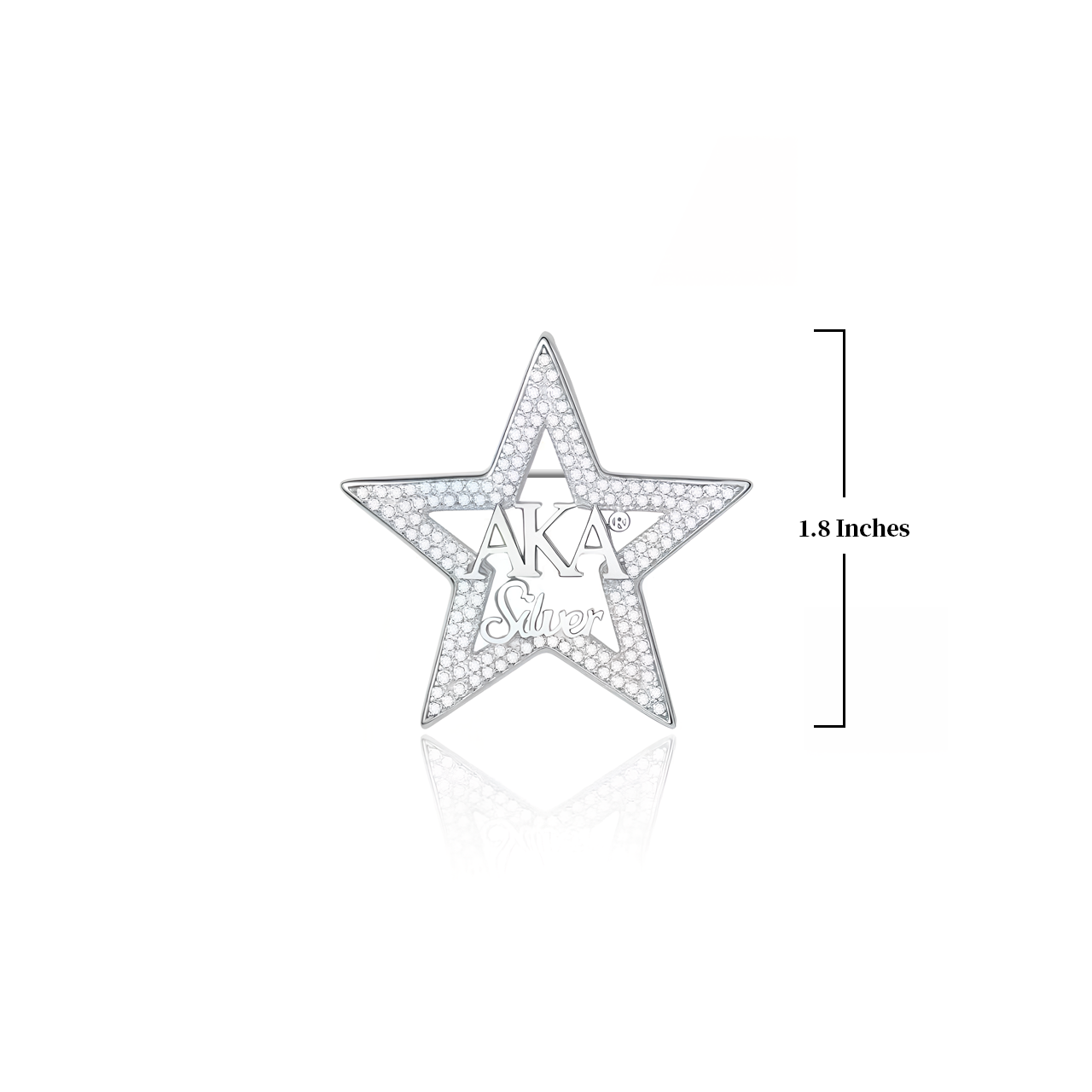 AKA Silver Star Brooch