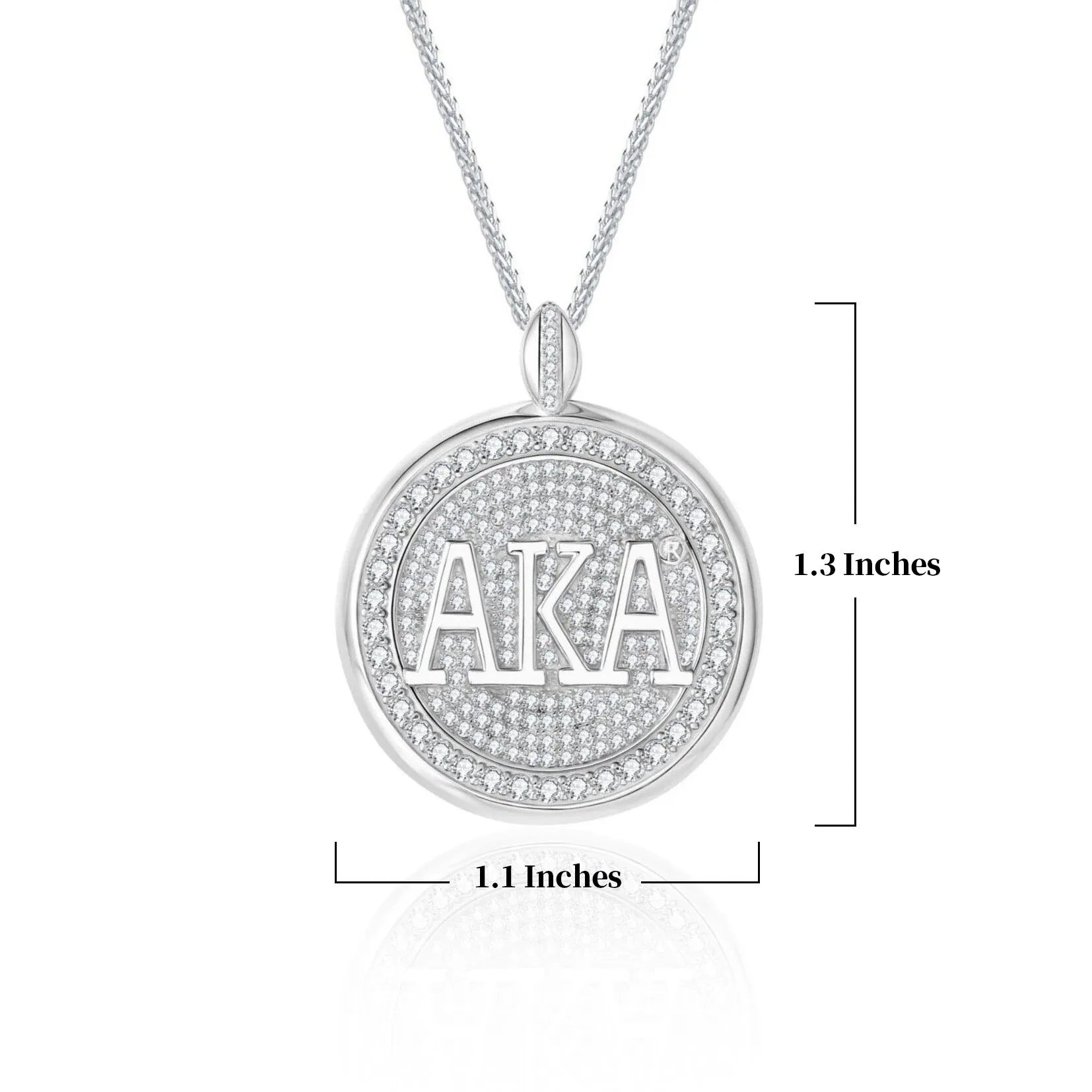 AKA Signature Medallion Sterling Silver Pendant (Chain Sold Separately)