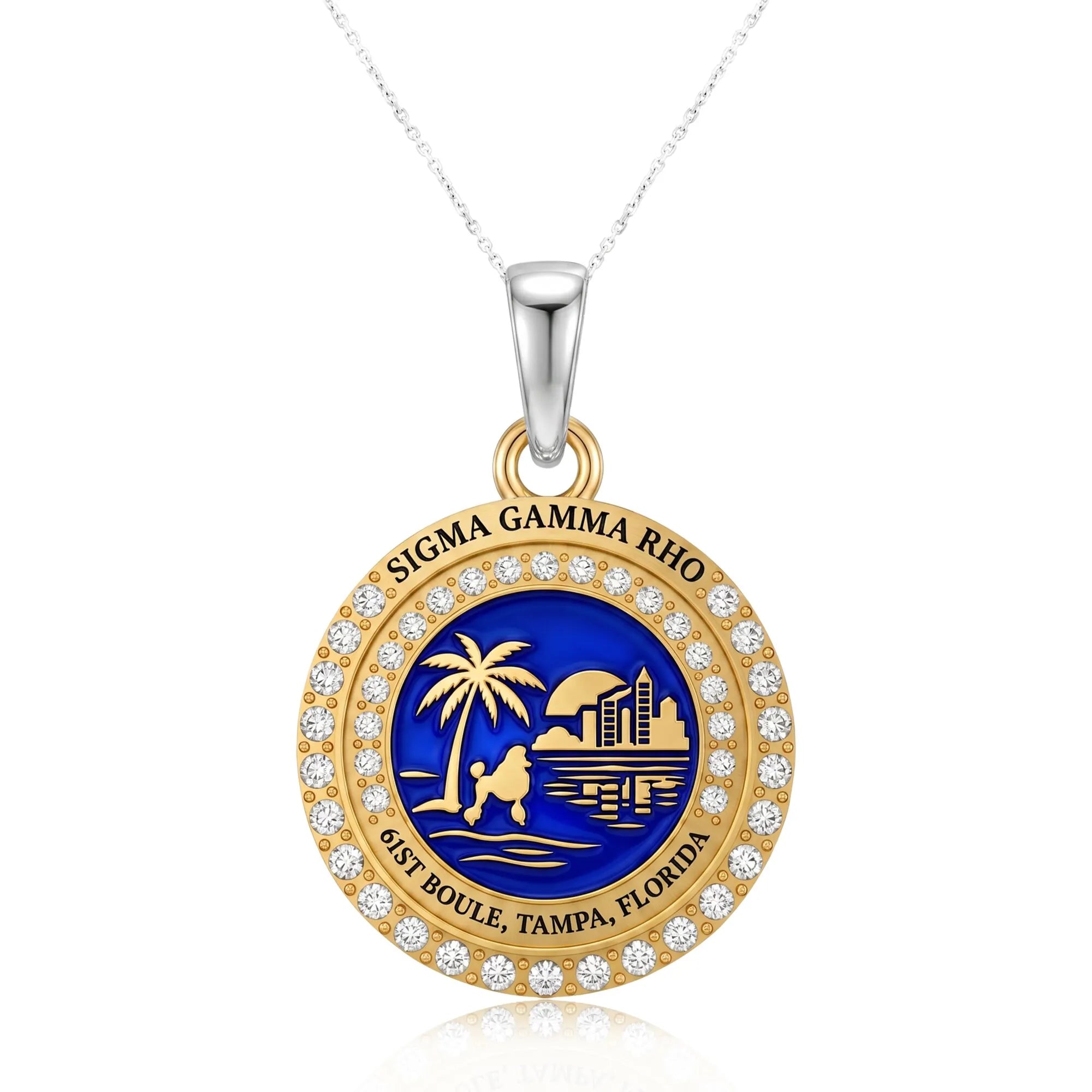 SGRHO 2026 Boule Necklace with Chain in Silver