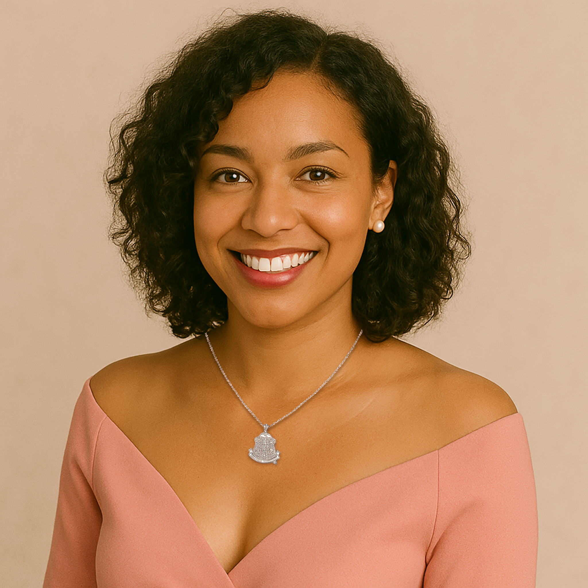 AKA Shield Sterling Silver Pendant (Chain Sold Separately)