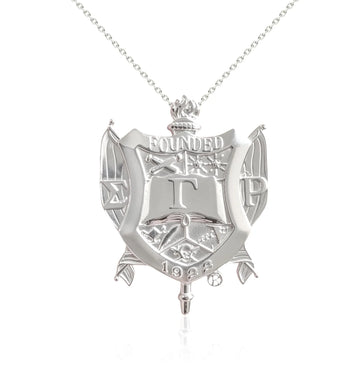 SGRho Shield Sterling Silver Pendant (Chain Sold Separately)