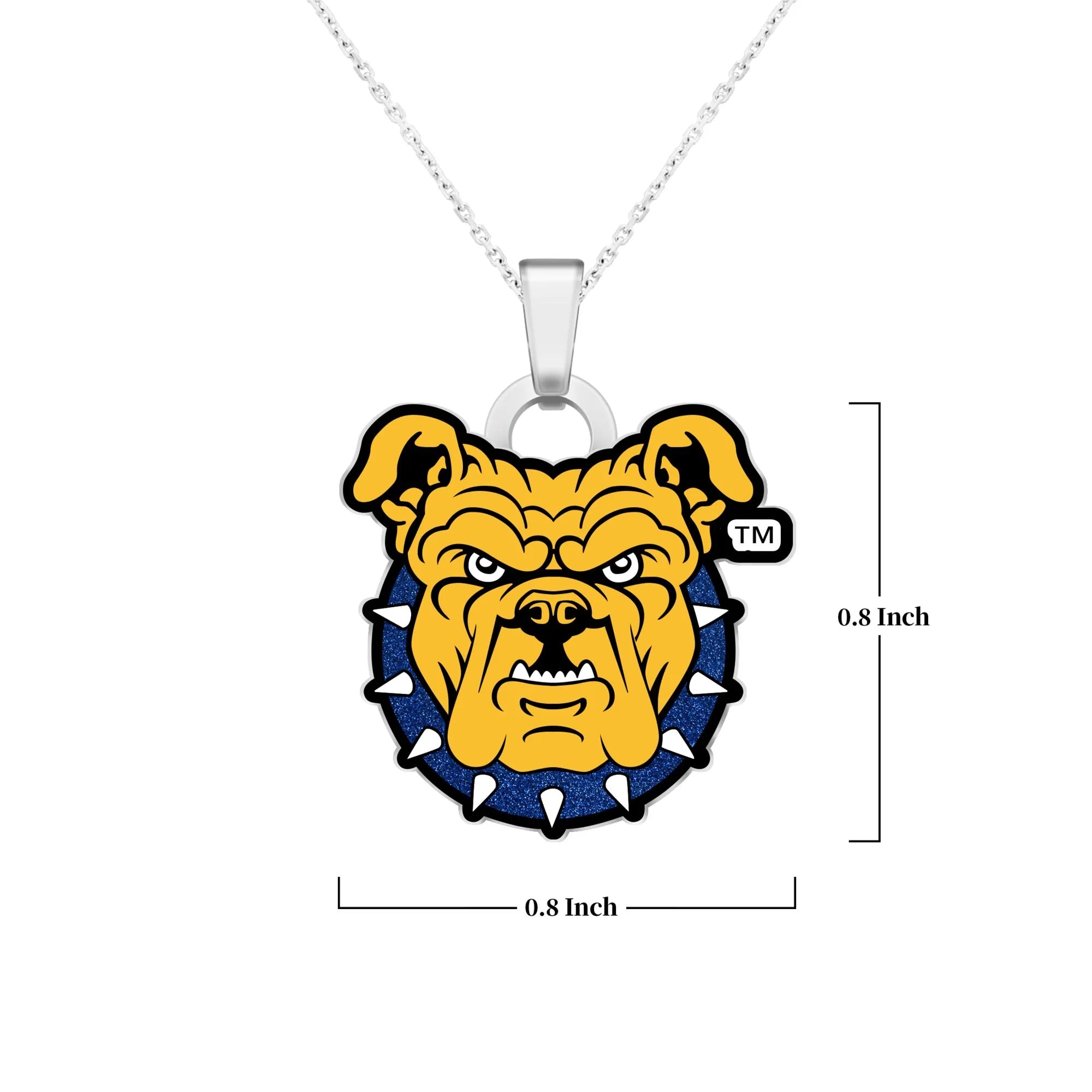 North Carolina A&T State University Aggie Dog Pendant with Chain