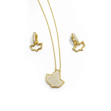 AKA Radiant Ivy Pavé Gold Necklace