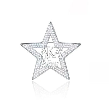 AKA Silver Star Brooch