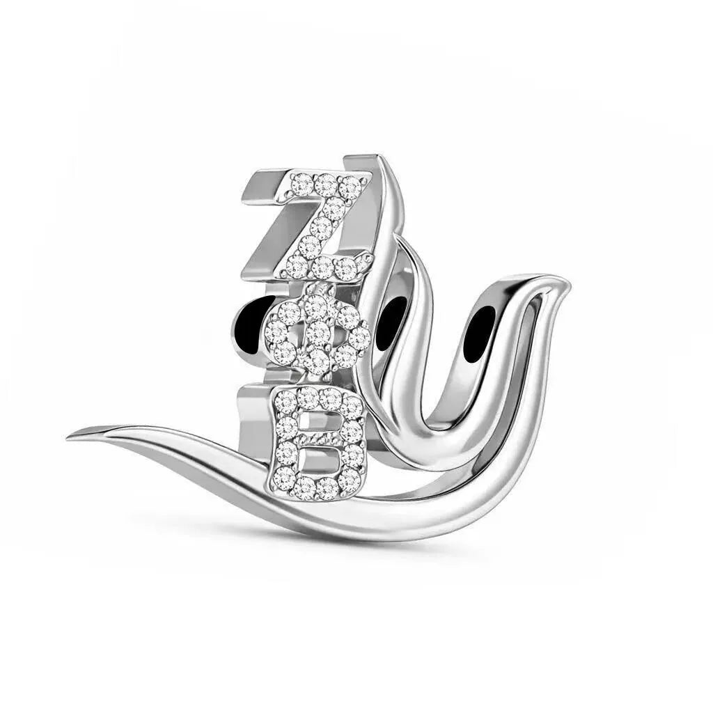 ZPHIB Dove Grande Sterling Silver Charm (Fits Pandora)