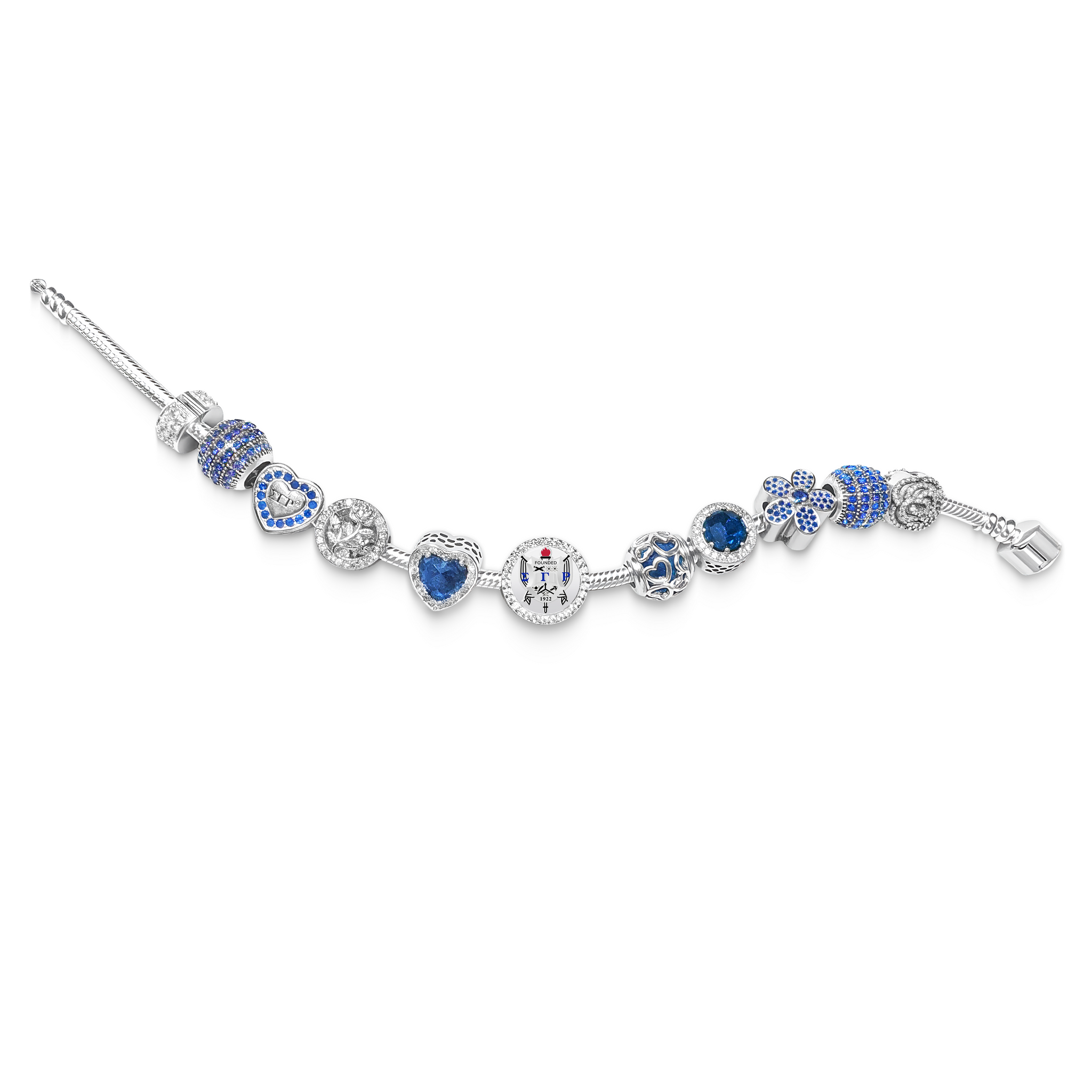 SGRHO Shield Sterling Silver Charm (Fits Pandora)