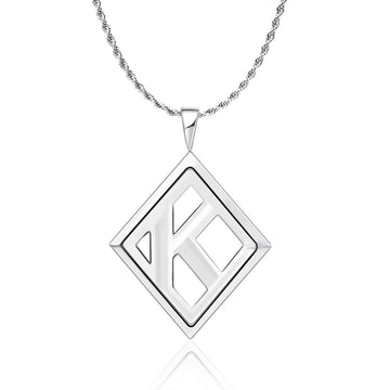Diamond K Necklace