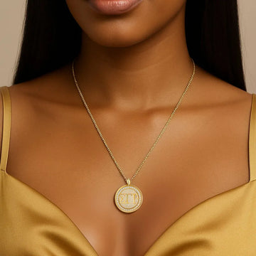 SGRho Signature Medallion Gold Vermeil Pendant (Chain Sold Separately)