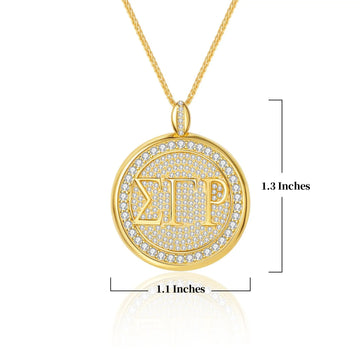SGRho Signature Medallion Gold Vermeil Pendant (Chain Sold Separately)