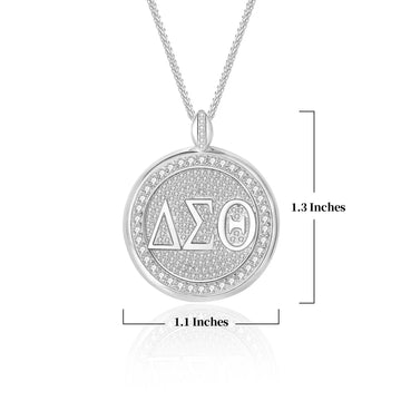 DST Signature Medallion Sterling Silver Pendant (Chain Sold Separately)