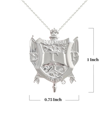 SGRho Shield Sterling Silver Pendant (Chain Sold Separately)