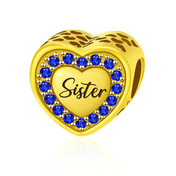 SGRHO Sister Gold Charm (Fits Pandora)