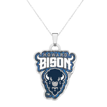 Howard University Bison Head Pendant with Chain