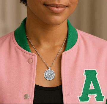 AKA Signature Medallion Sterling Silver Pendant (Chain Sold Separately)
