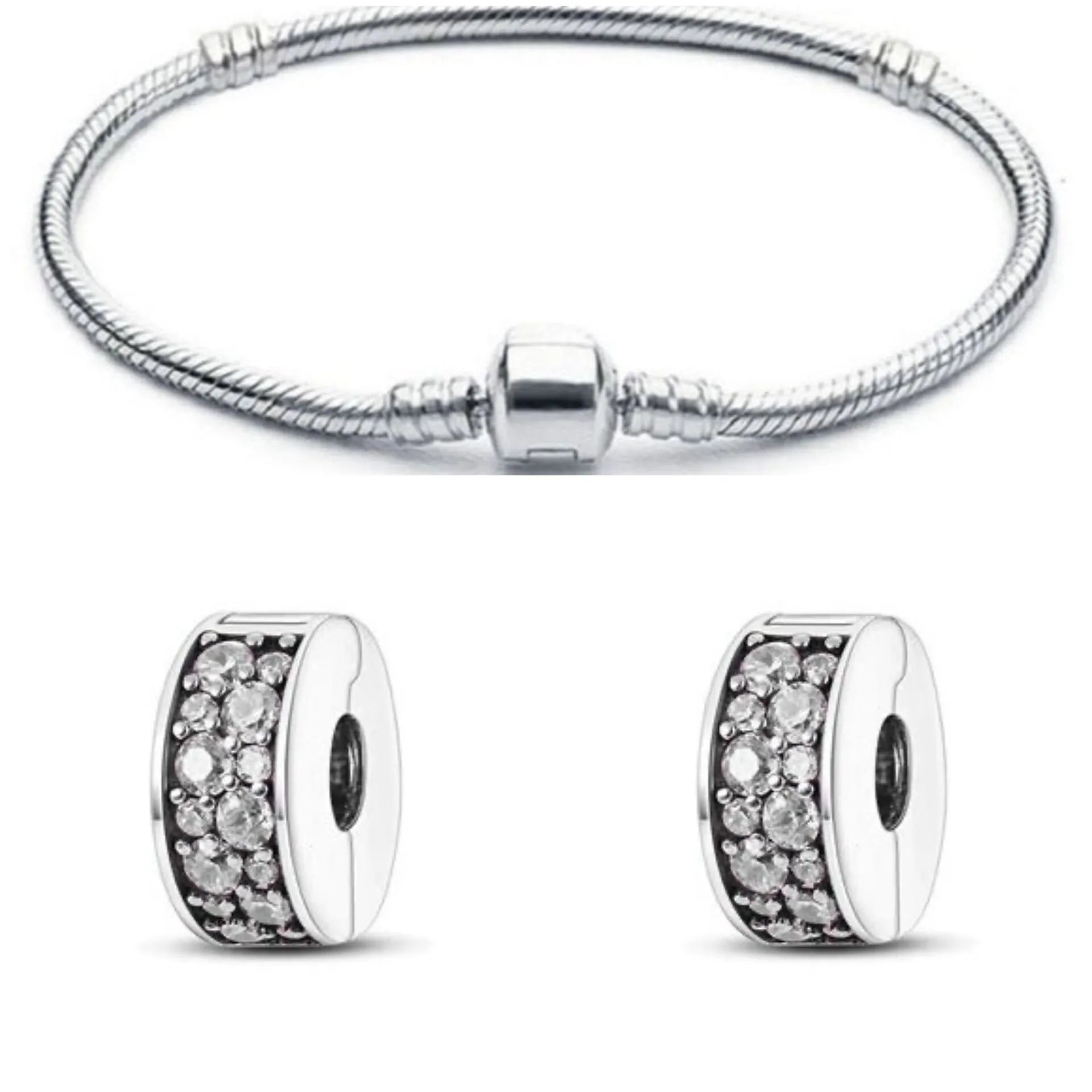 Classic Bracelet with 2 Diamond Stopper