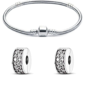 Classic Bracelet with 2 Diamond Stopper