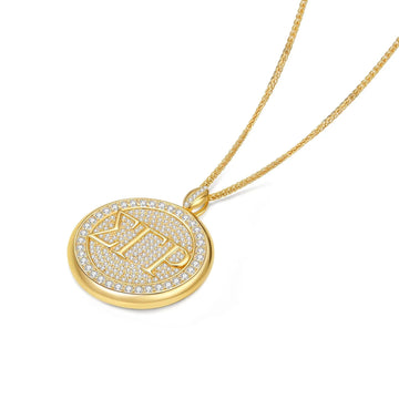 SGRho Signature Medallion Gold Vermeil Pendant (Chain Sold Separately)