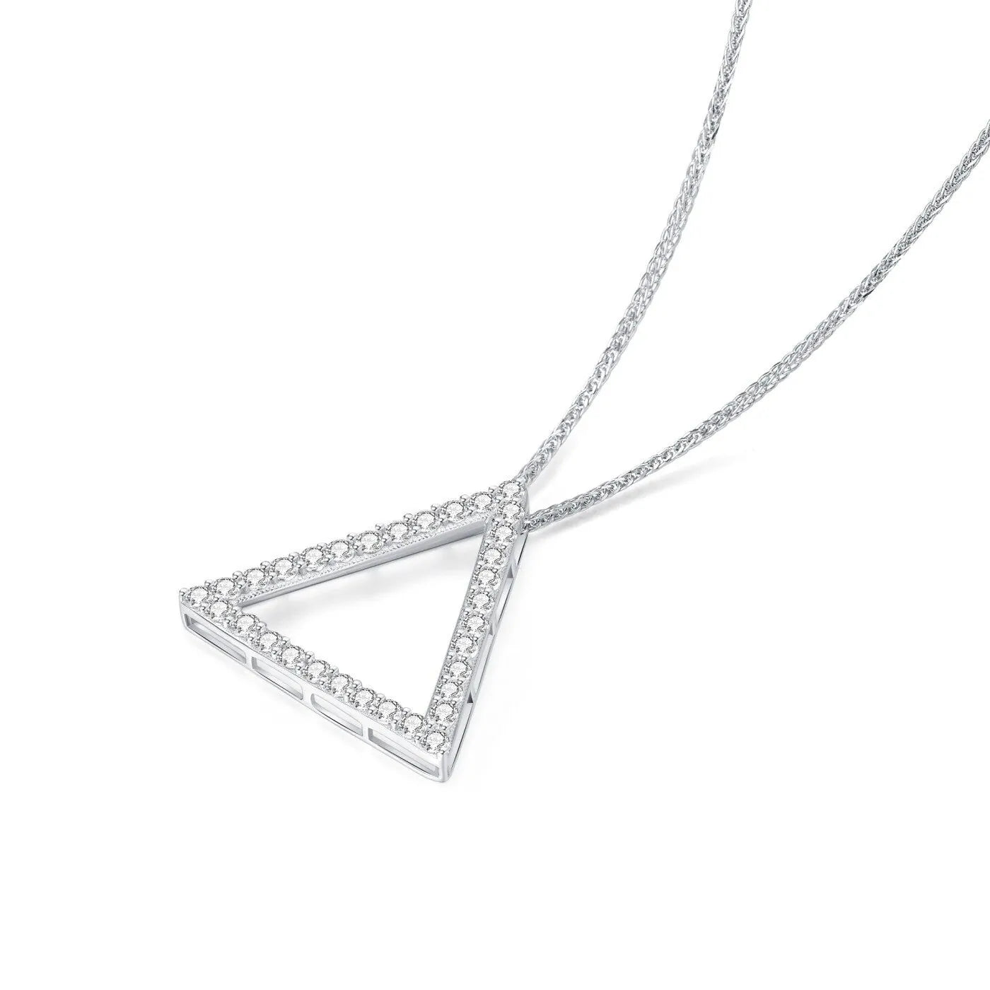 Delta Pyramid Sterling Silver Pendant -Delta Sigma Theta – Gratia Pearl
