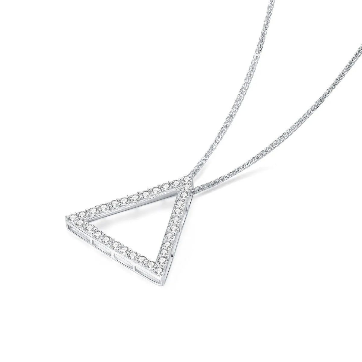Silver Inverted Delta Delta Sterling Silver Pendant (Chain Sold Separately) - Delta Sigma ...